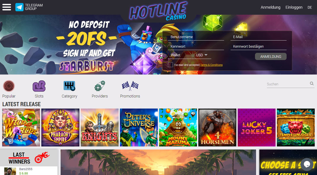 Hotline Casino - Twoje miejsce do gry online